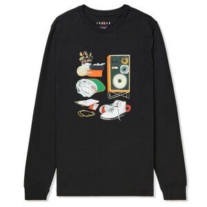 NWT - Nike Men's Jordan Flight Artist Long Sleeve Crewneck DV1474-010 - Size 2X